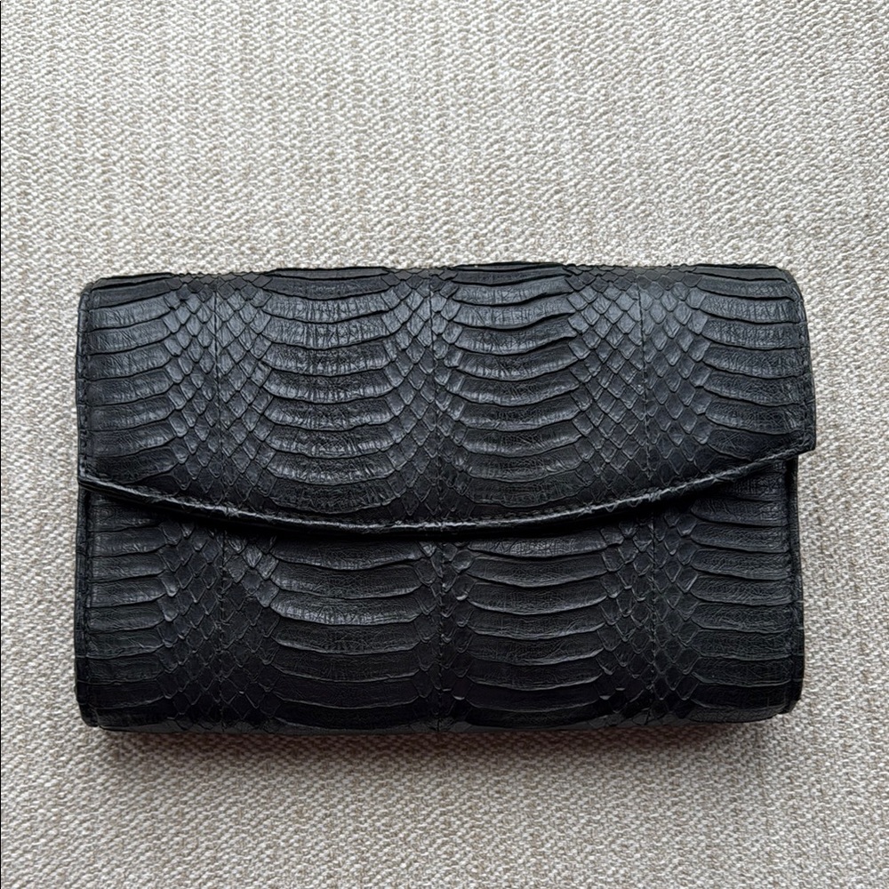 Black "Snakeskin" Clutch